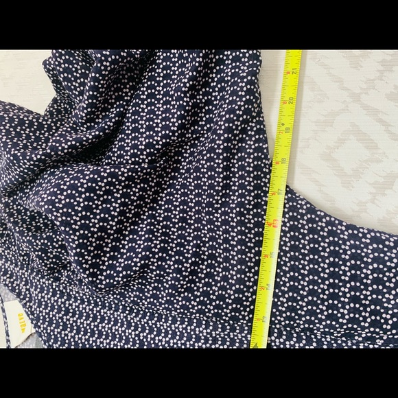 Anthropologie Maeve Nilaya Puff Sleeve Polka Dot Dress Size M - Picture 6 of 7